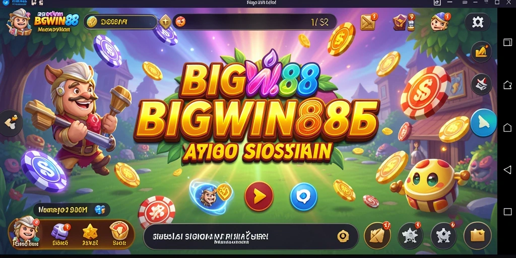 Screenshot utama menunjukkan gameplay menarik dari BIGWIN88 yang penuh warna.