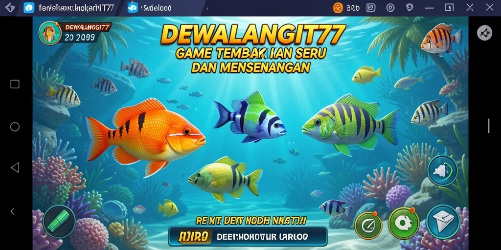 Gameplay seru DEWALANGIT77 dengan aksi tembak ikan.