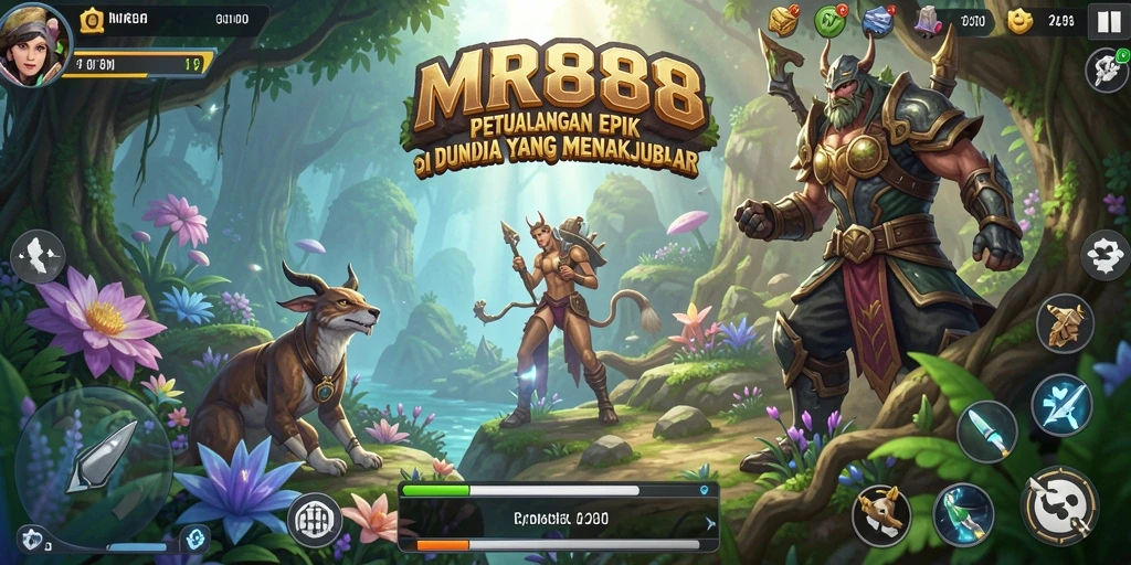 Tampilan gameplay <strong>MR888</strong> yang menakjubkan saat menjelajahi dunia petualangan.