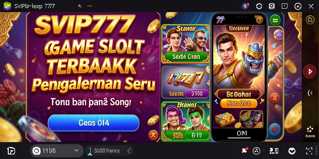 Screenshot gameplay SVIP777 yang menampilkan grafis slot yang menarik.